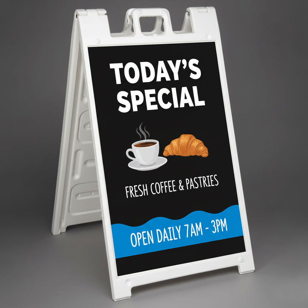 Aframe-Sign-Sidewalk-Sign design and production