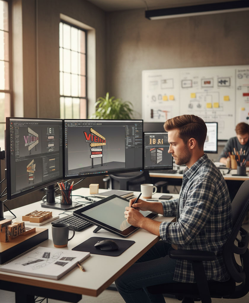 Sign design services and branding